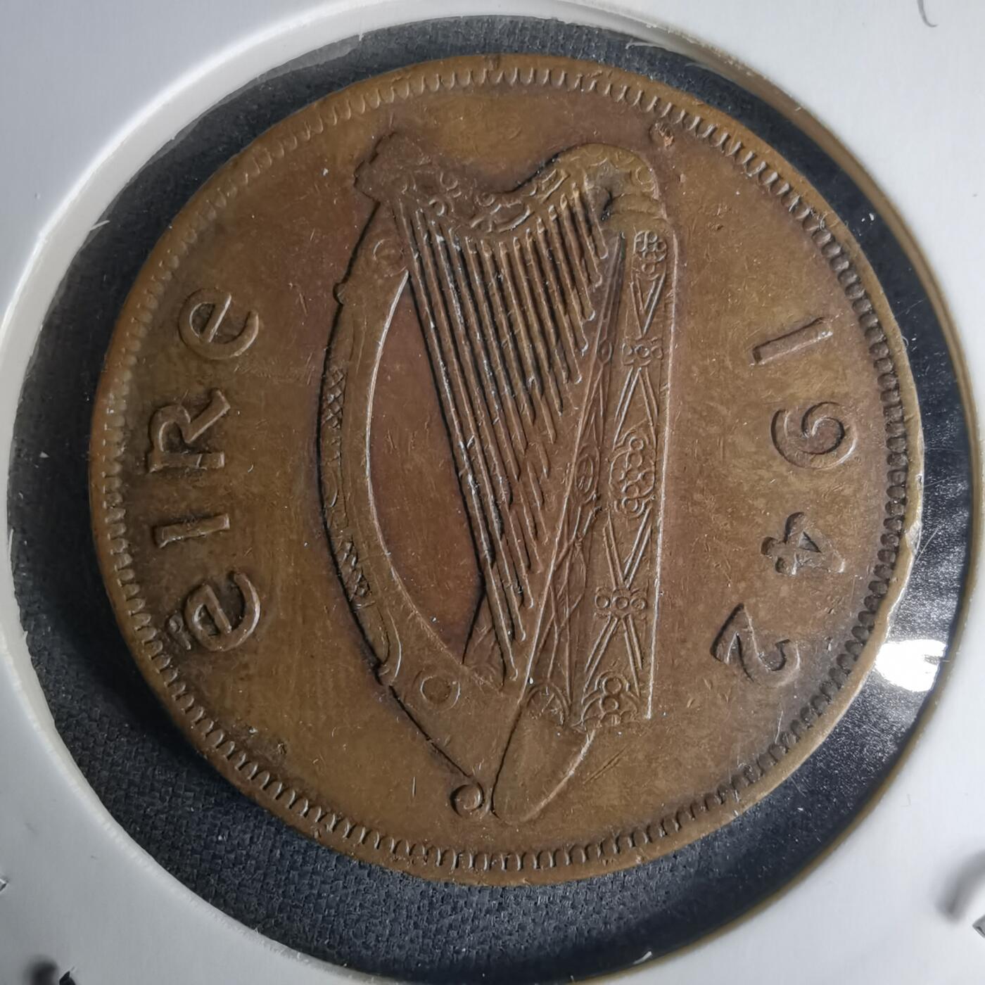 沼泽如烟--第1025场 爱尔兰1942年1便士