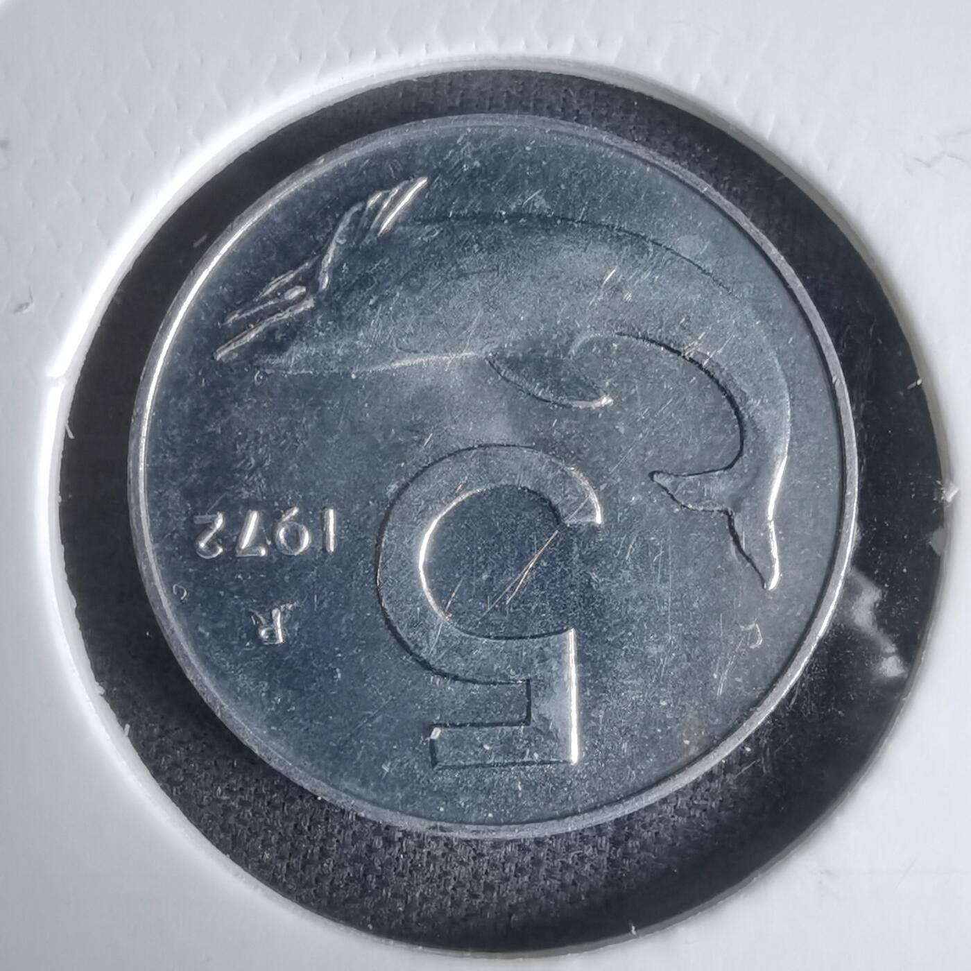 沼泽如烟--第1024场 意大利1972年5里拉