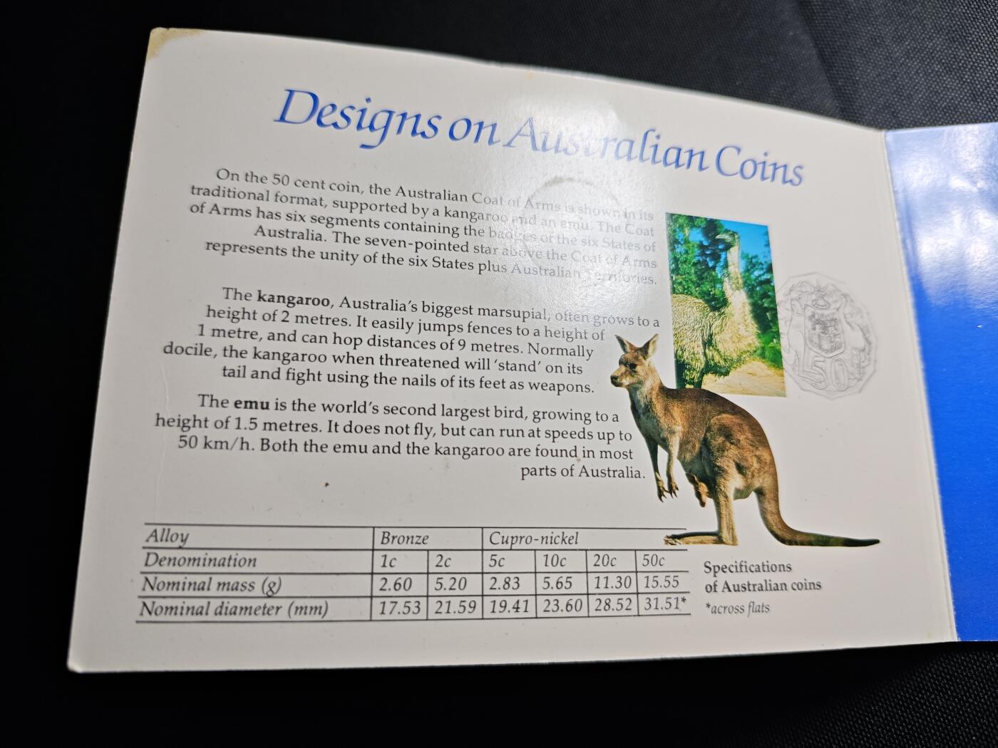 KK钱币收藏小铺   套币专场 2月预留时间 周末发货  1984澳大利亚清年套币