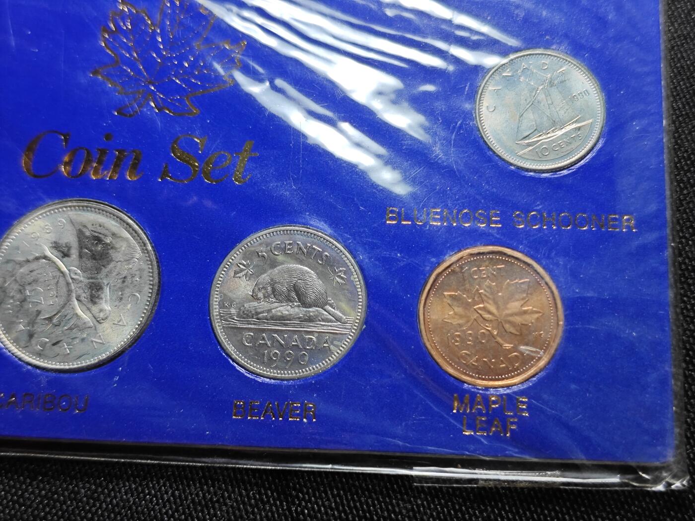 KK钱币收藏小铺   套币专场 2月预留时间 周末发货 1990清年 加拿大套币