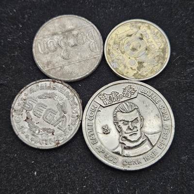 0元起拍勋章 第339期 咸鱼国勋章拍卖专场 3月18日（周三）下午6：00开始 - 日本纪念币四个