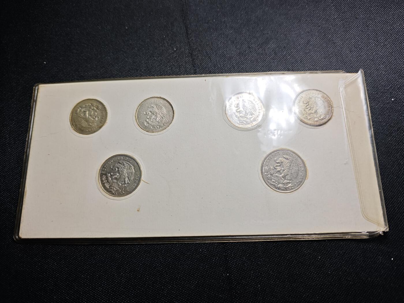 KK钱币收藏小铺   套币专场 2月预留时间 周末发货  墨西哥套币 含4枚25分银币