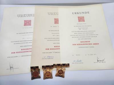 南水社第3次拍卖 春季专场 - 东德铁路工厂社会主义劳动积极分子与集体劳动套 女性得主