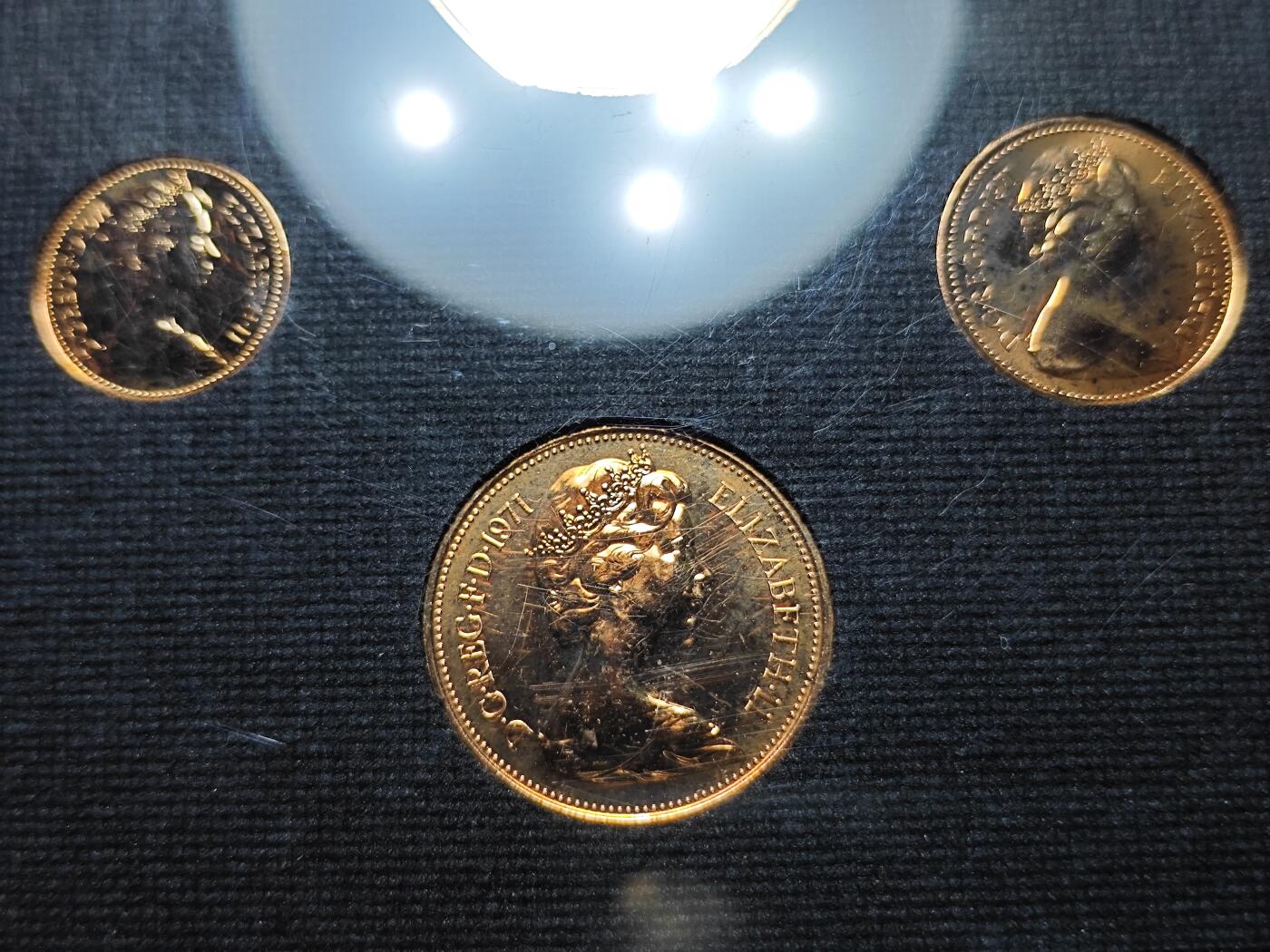 KK钱币收藏小铺   套币专场 2月预留时间 周末发货  1971英国大小面值清年一套 精制套币