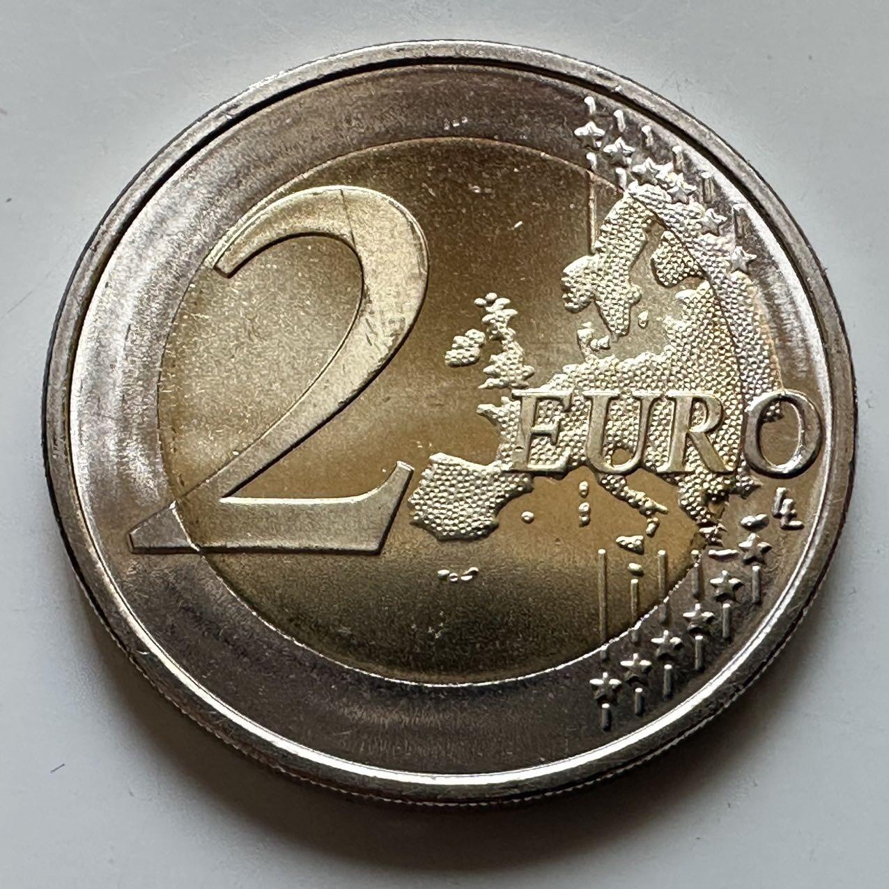 🌹外币初藏🌹🐯2026年第29场   欧元纪念币 接代拍 葡萄牙 2023年 里斯本世界青年节 2欧元双色纪念币