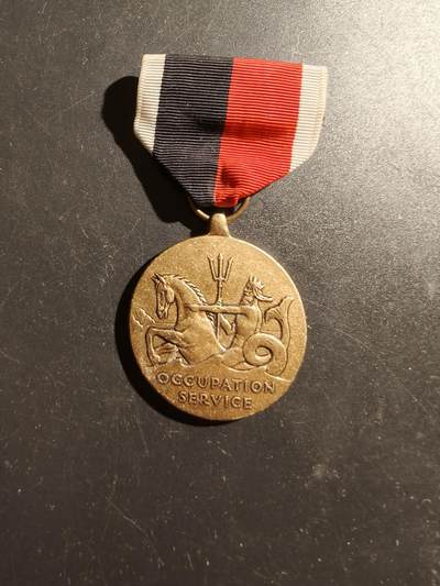 老王徽章第187期 - 美国二战海军占领军服役奖章