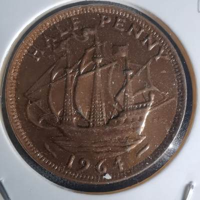 沼泽如烟--第1023场 - 英国1964年半便士