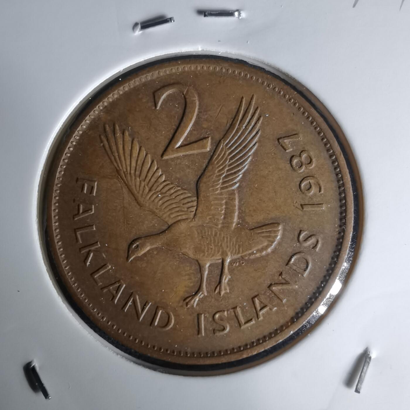 沼泽如烟--第1023场 福克兰1987年2便士