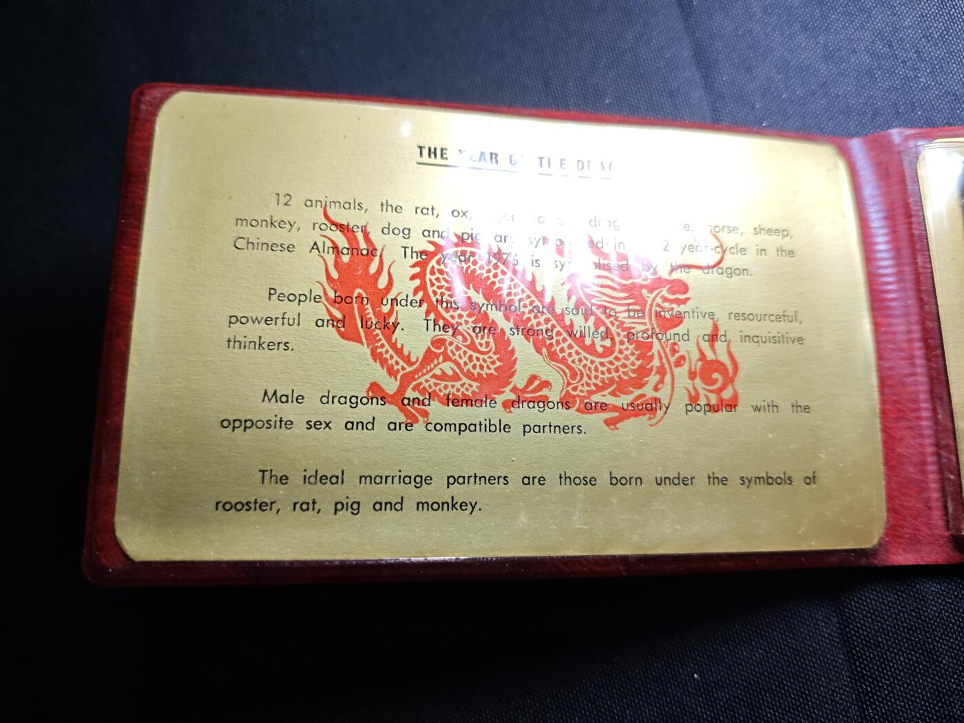 KK钱币收藏小铺   套币专场 2月预留时间 周末发货  1976新加坡动物版大小面值清年一套 生肖龙主题