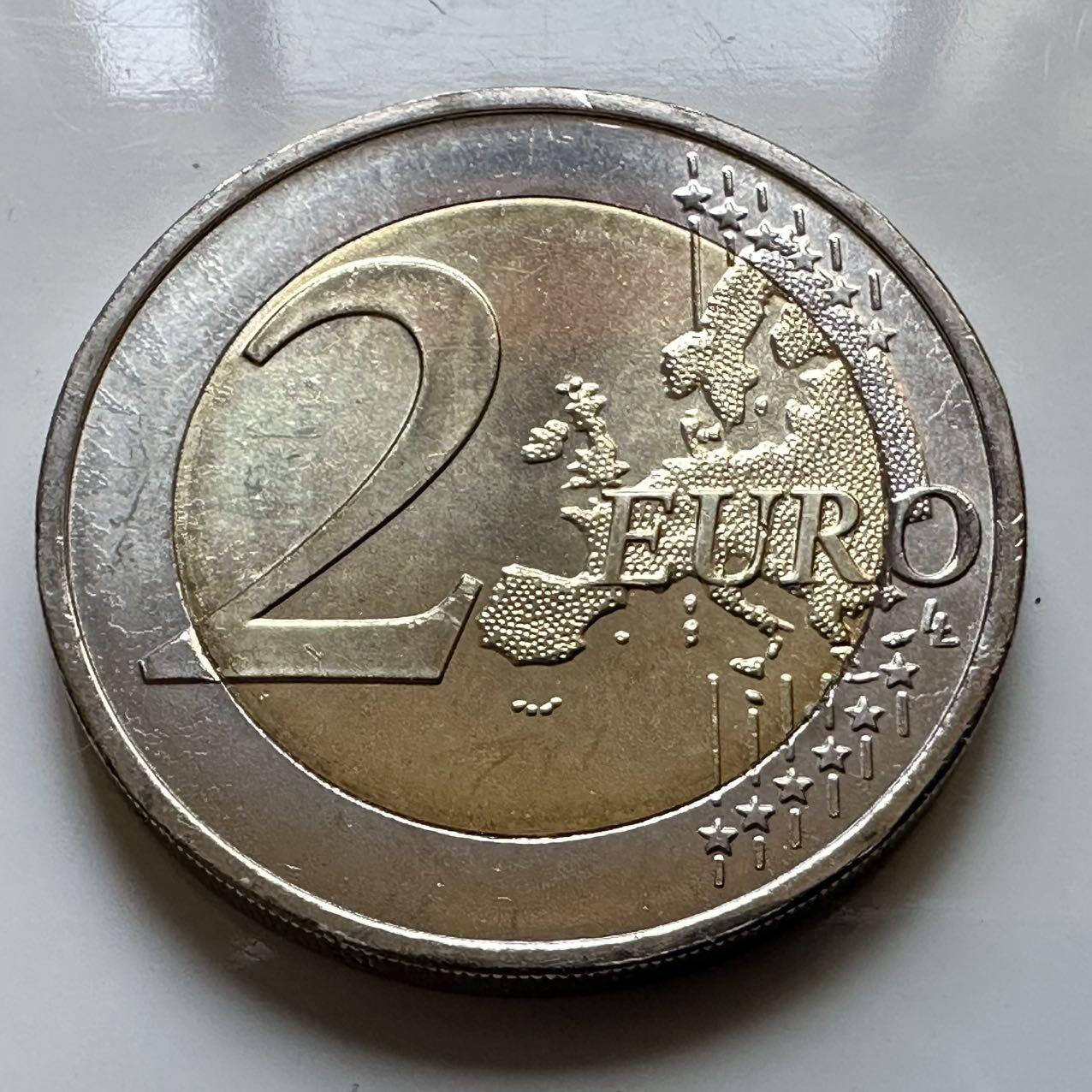 🌹外币初藏🌹🐯2026年第29场   欧元纪念币 接代拍 葡萄牙 2020年 联合国成立75周年 2欧元双色纪念币