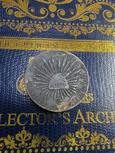 长老汇马年精选第九场拍卖 - 1870Go PF墨西哥8R鹰洋，瓜纳华托造币厂，有戳