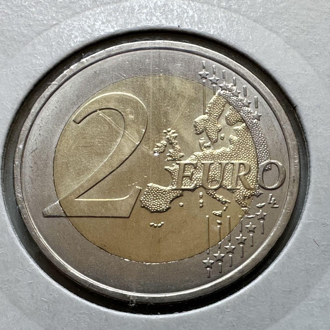 🌹外币初藏🌹🐯2026年第29场   欧元纪念币 接代拍 奥地利 2016年 国家银行成立200周年 2欧元双色纪念币