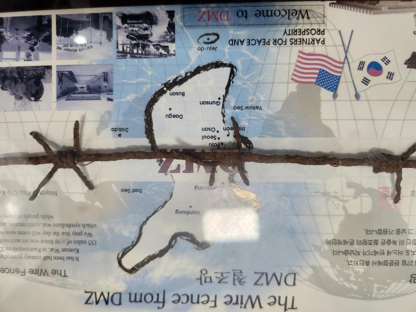 南水社第3次拍卖 春季专场  朝鲜半岛三八线非军事区（DMZ）限量发行原物铁丝网