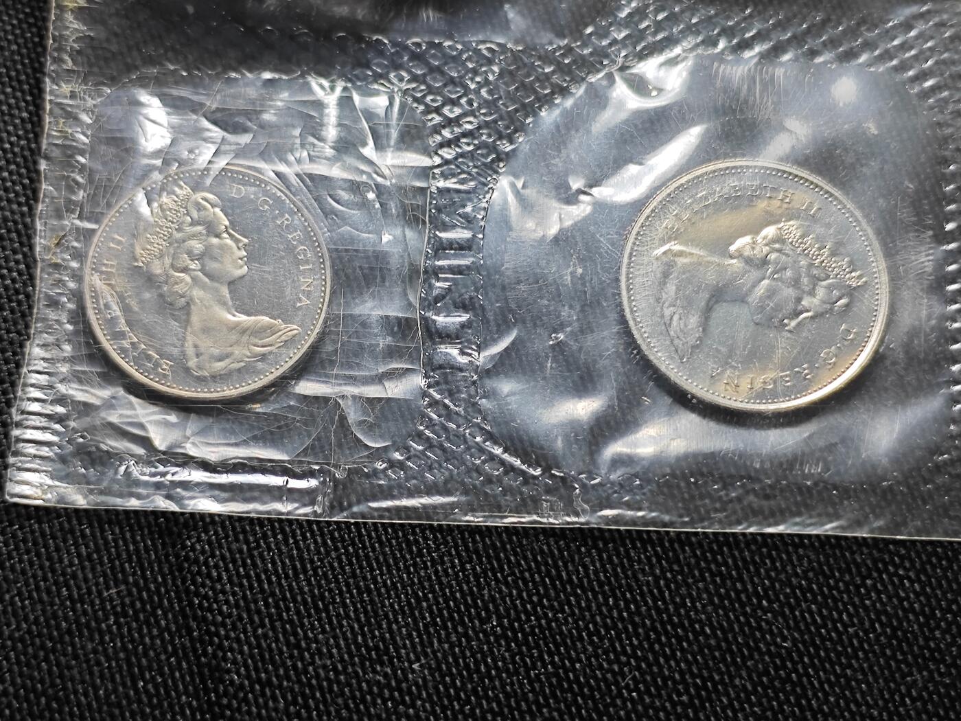 KK钱币收藏小铺   套币专场 2月预留时间 周末发货  1970加拿大大小面值清年一套