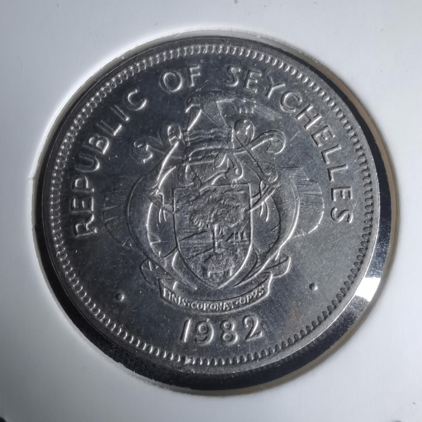 沼泽如烟--第1024场 塞舌尔1982年1卢比