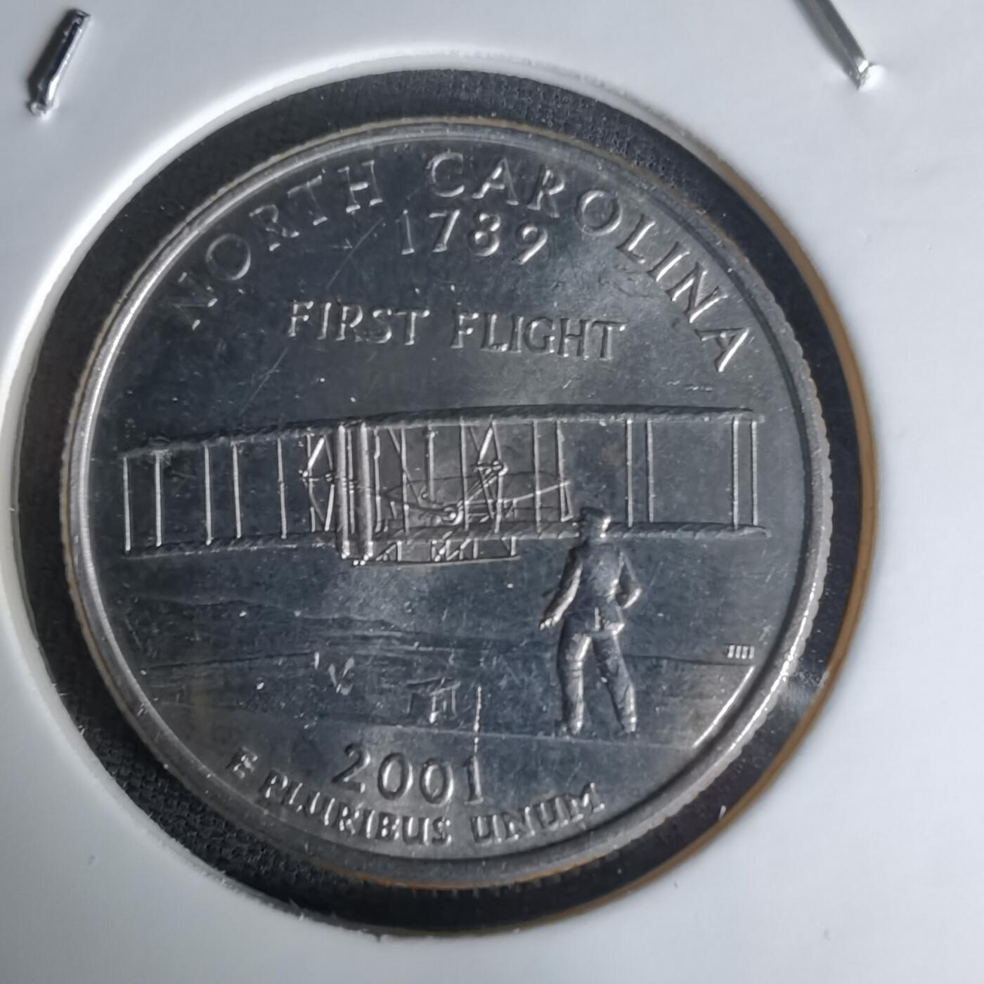 沼泽如烟--第1023场 美国2001年25分纪念币