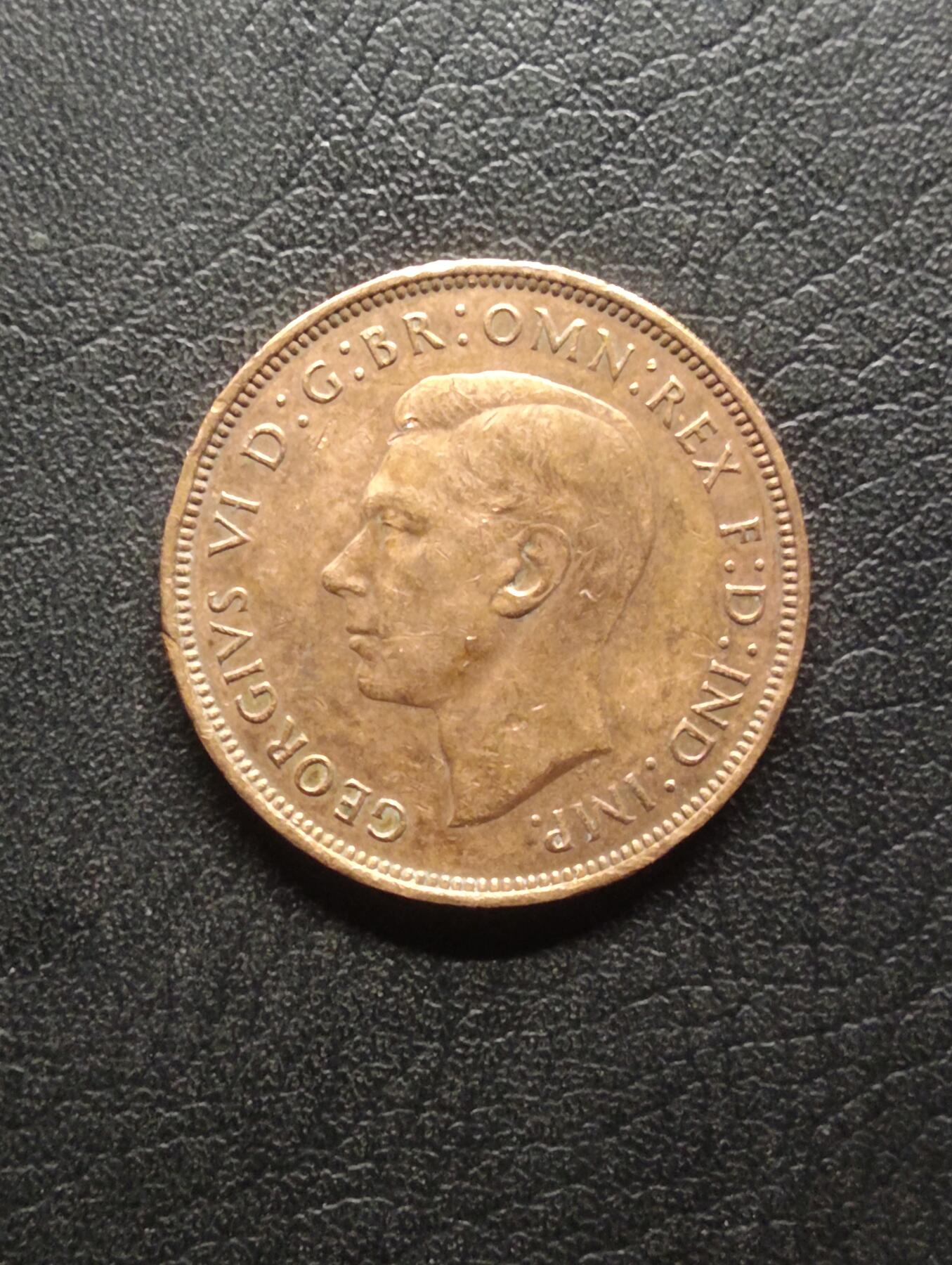 荟藏特别场次第八期——“社长的硬币堆” 英国1946年1便士 乔治六世