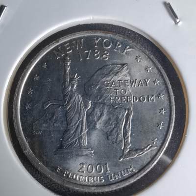 沼泽如烟--第1023场 - 美国2001年25分纪念币