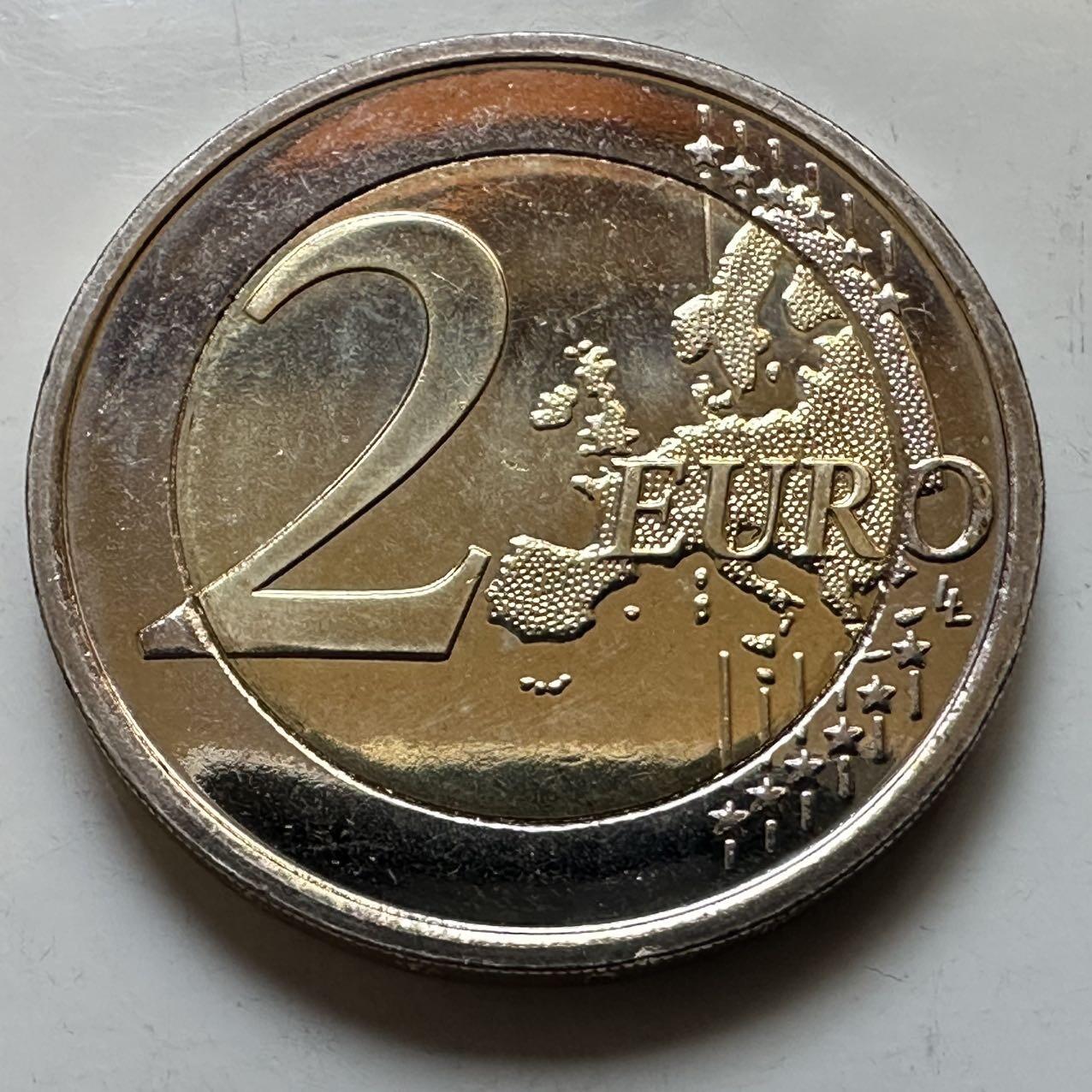 🌹外币初藏🌹🐯2026年第29场   欧元纪念币 接代拍 比利时 2017年 列日大学建校200周年 2欧元双色纪念币