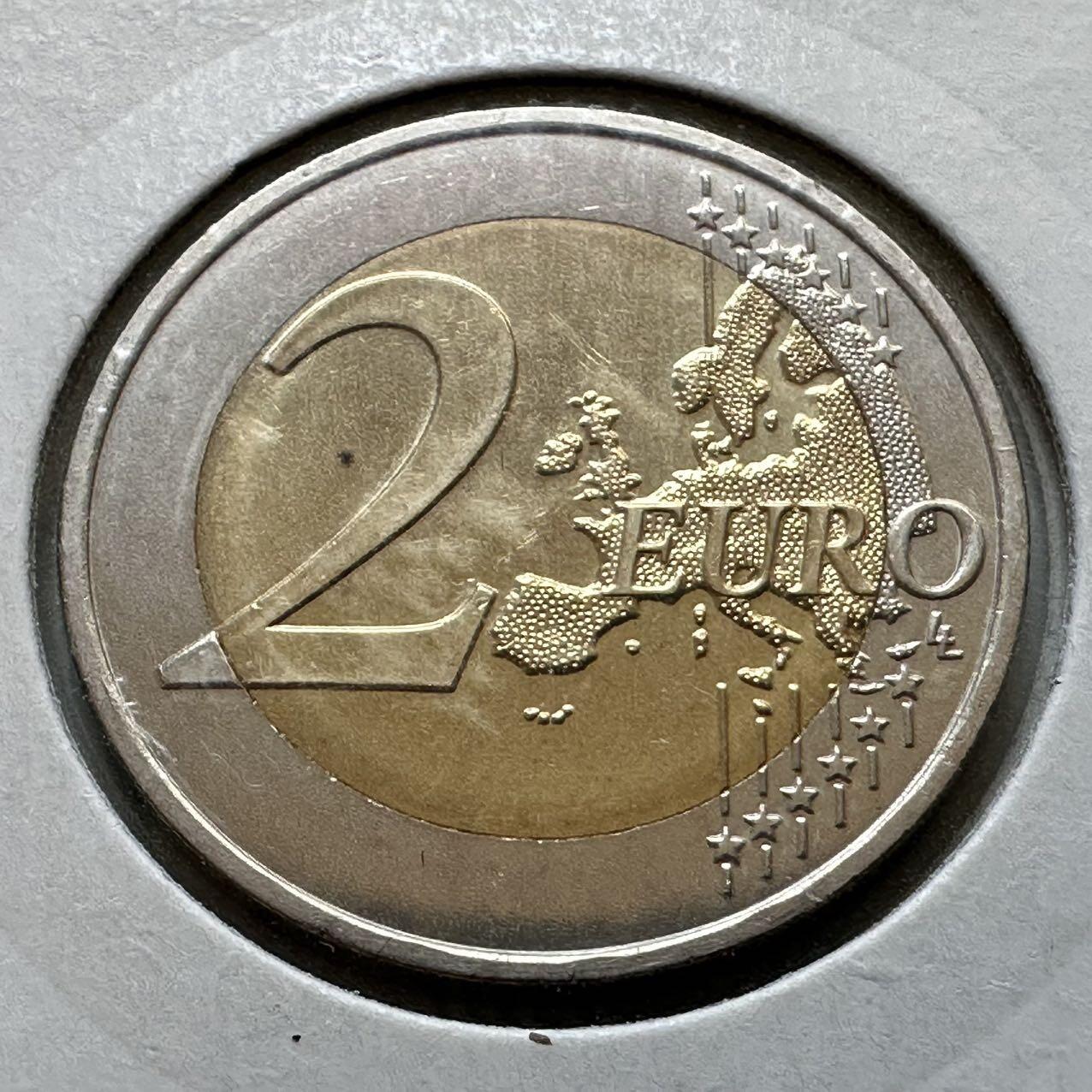 🌹外币初藏🌹🐯2026年第29场   欧元纪念币 接代拍 法国 2015年 申根协定30周年 2欧元双色纪念币