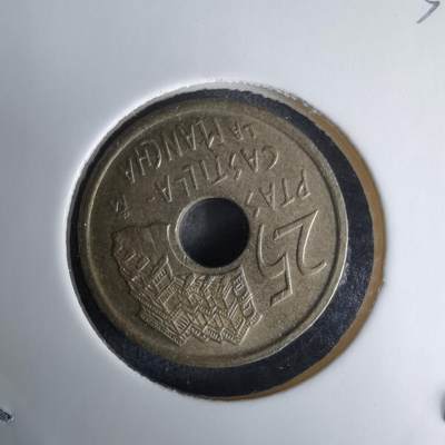 沼泽如烟--第1025场 - 西班牙1996年25比塞塔纪念币