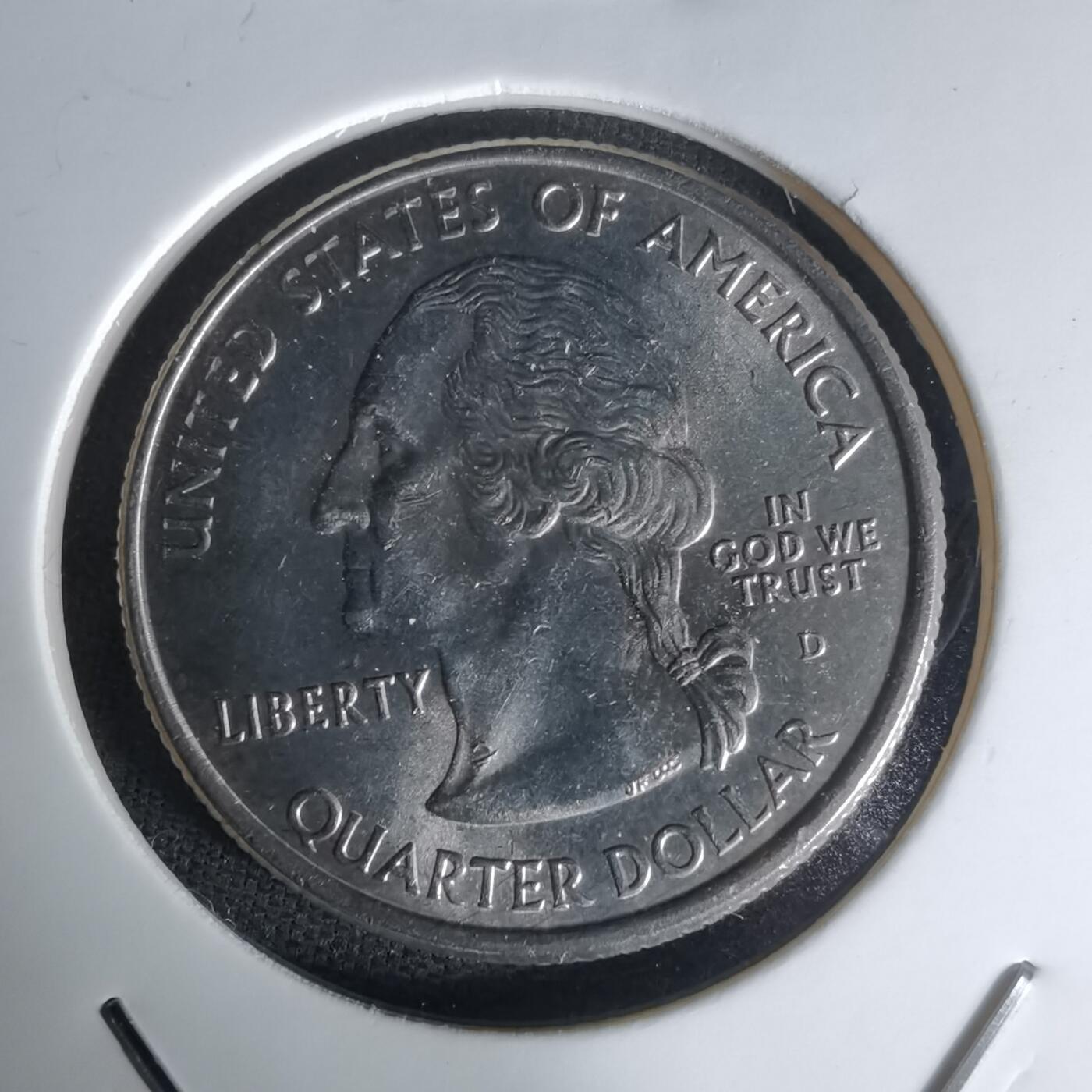 沼泽如烟--第1023场 美国2001年25分纪念币