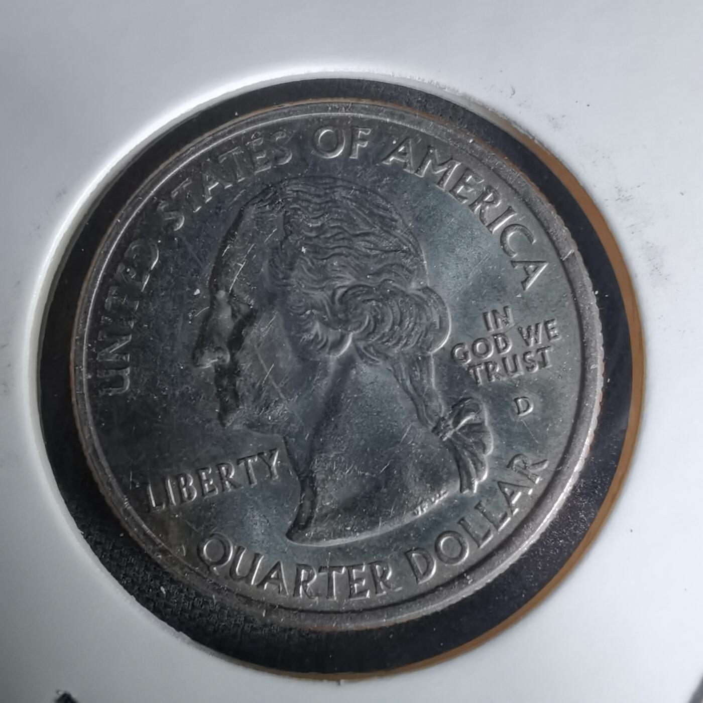 沼泽如烟--第1023场 美国2007年25分纪念币