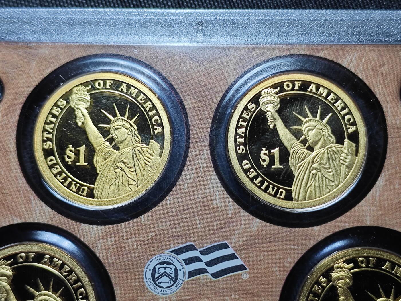 KK钱币收藏小铺   套币专场 2月预留时间 周末发货  美国1元总统精制纪念套币