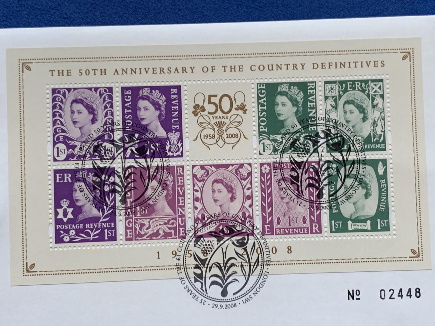 《竞宝斋》第470场 周日，周一，周二 3场连拍 （全场包邮）欢迎送拍 2008年英国1英镑邮币封首日封 最后的国徽 稀少品种