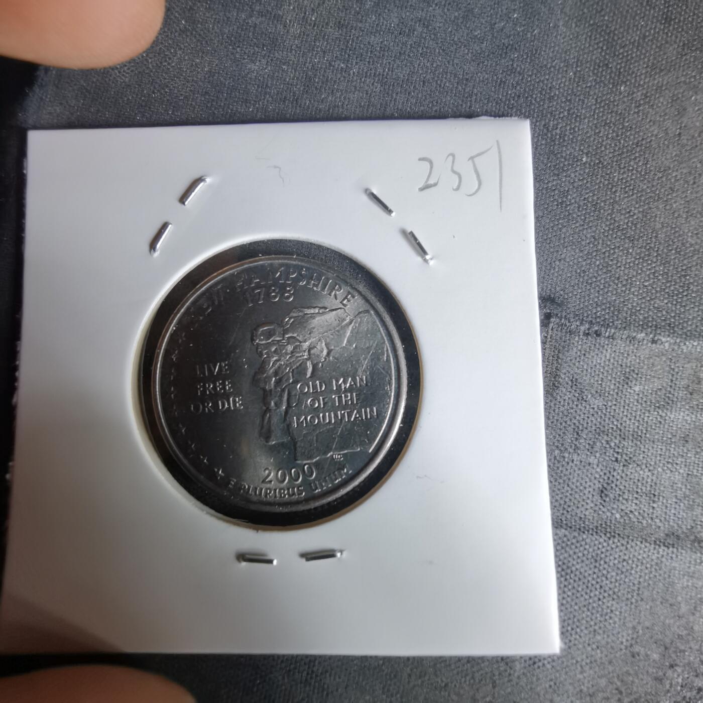 沼泽如烟--第1023场 美国2000年25分纪念币