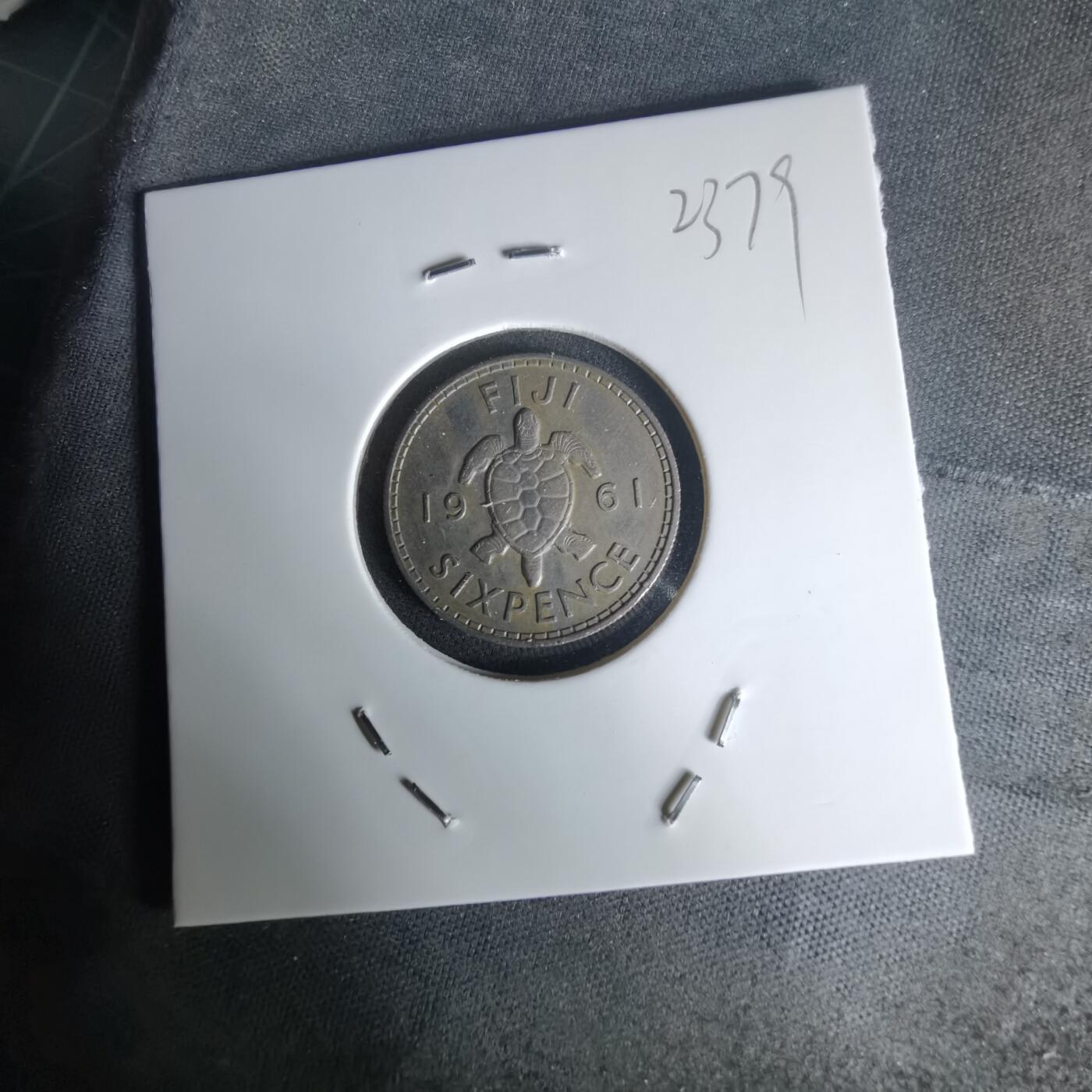 沼泽如烟--第1023场 斐济1961年6便士