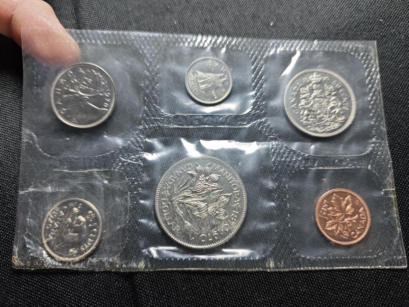 KK钱币收藏小铺   套币专场 2月预留时间 周末发货  1970加拿大大小面值清年一套