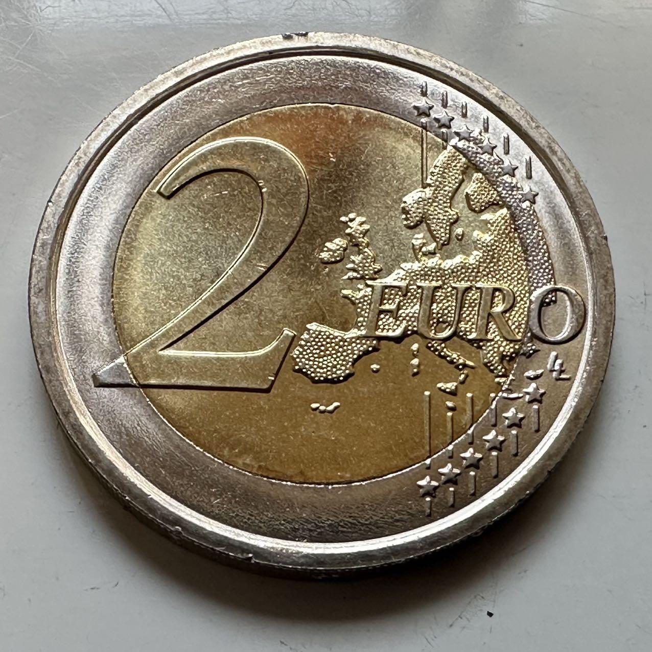 🌹外币初藏🌹🐯2026年第29场   欧元纪念币 接代拍 意大利 2023年 空军成立100周年 2欧元双色纪念币