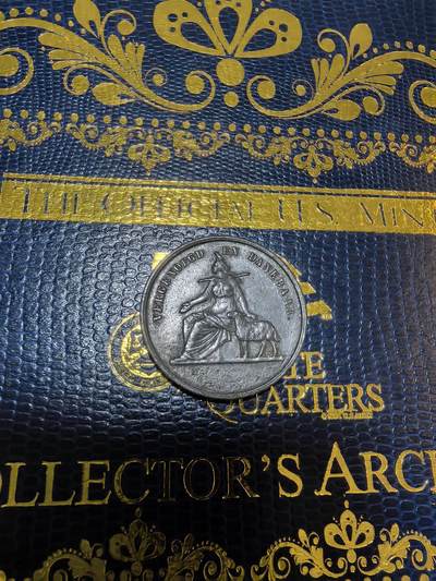 长老汇马年精选第九场拍卖 - 1861荷兰阿姆斯特丹面包卷代币，这是送给穷人的，可以换取面包，很有特色的一枚