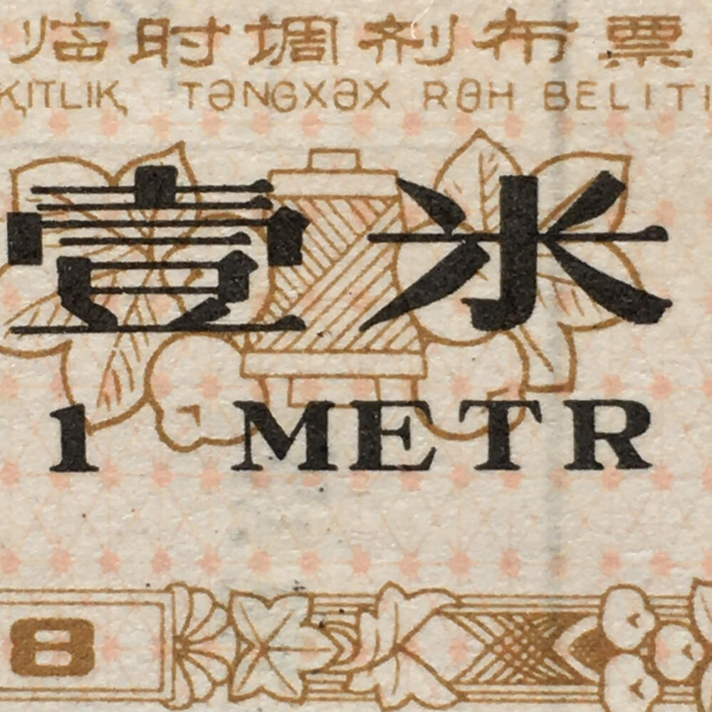         珍稀1978年新疆临时调剂布票全新品相未流通1小版2连体原版真品如图供应票证旧藏文玩艺术收藏