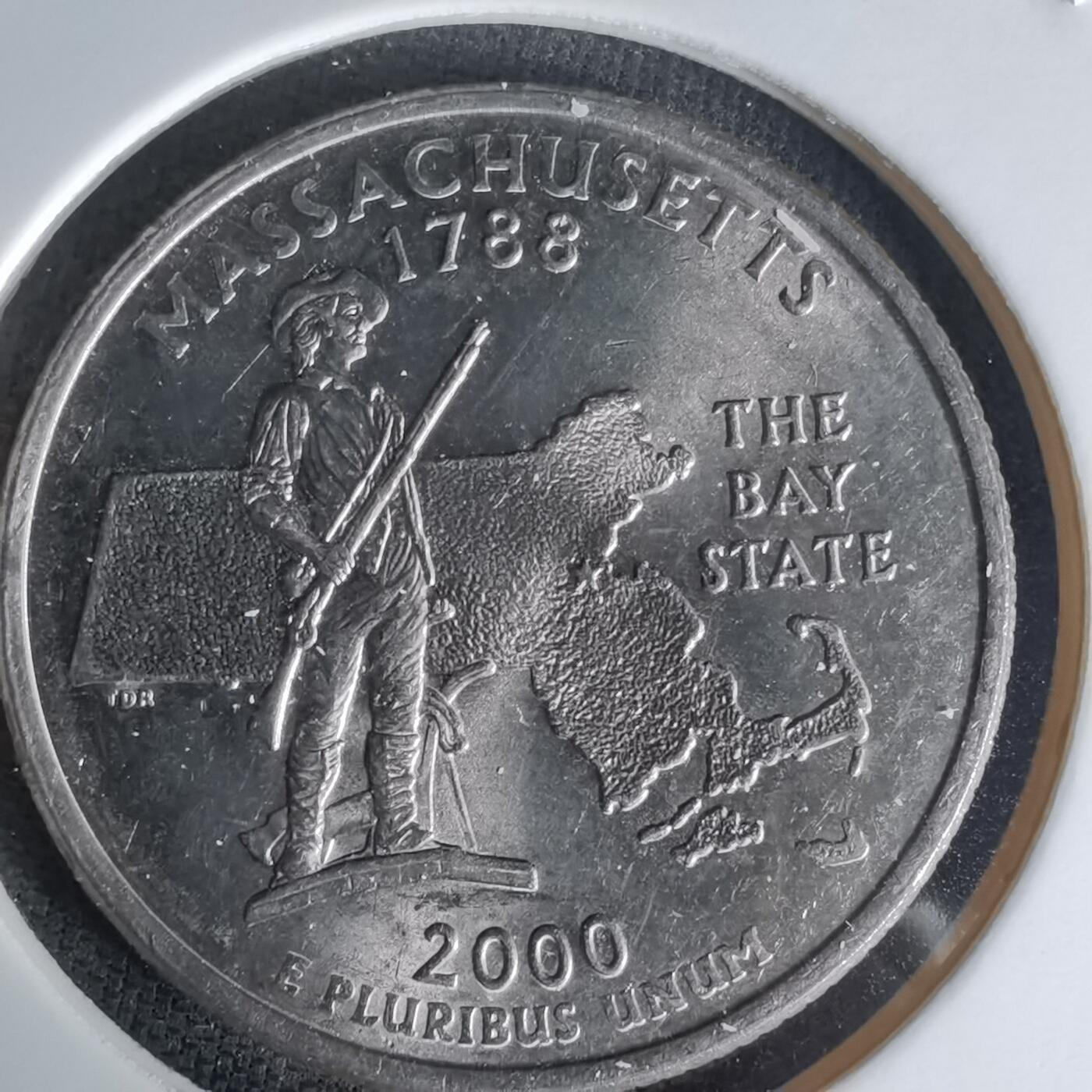 沼泽如烟--第1023场 美国2000年25分纪念币