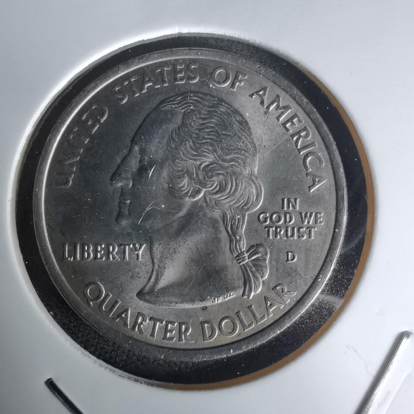 沼泽如烟--第1023场 美国2001年25分纪念币