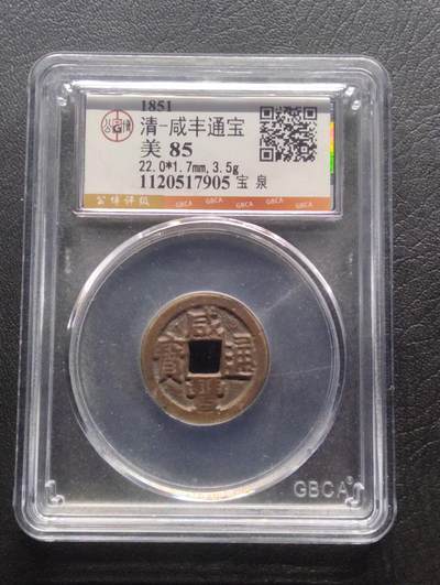 荟藏特别场次第八期——“社长的硬币堆” - 清咸丰 宝泉局小平 公博85分