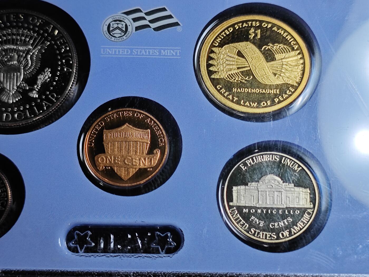 KK钱币收藏小铺   套币专场 2月预留时间 周末发货  2010美国大小面值清年精制套币