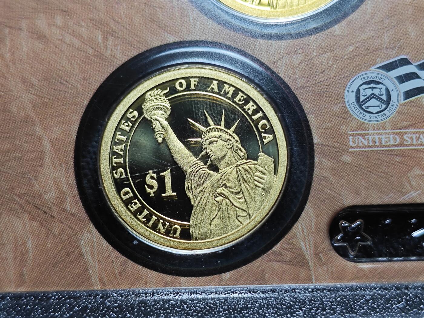 KK钱币收藏小铺   套币专场 2月预留时间 周末发货  美国1元总统精制纪念套币