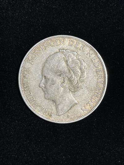 🪙北京琉璃厂-京城古泉汇🪙春季钱币邮票杂项专场拍卖-第一期 - 荷兰🇳🇱2.5荷兰盾银元 威廉明娜女王头像 1929年 3#