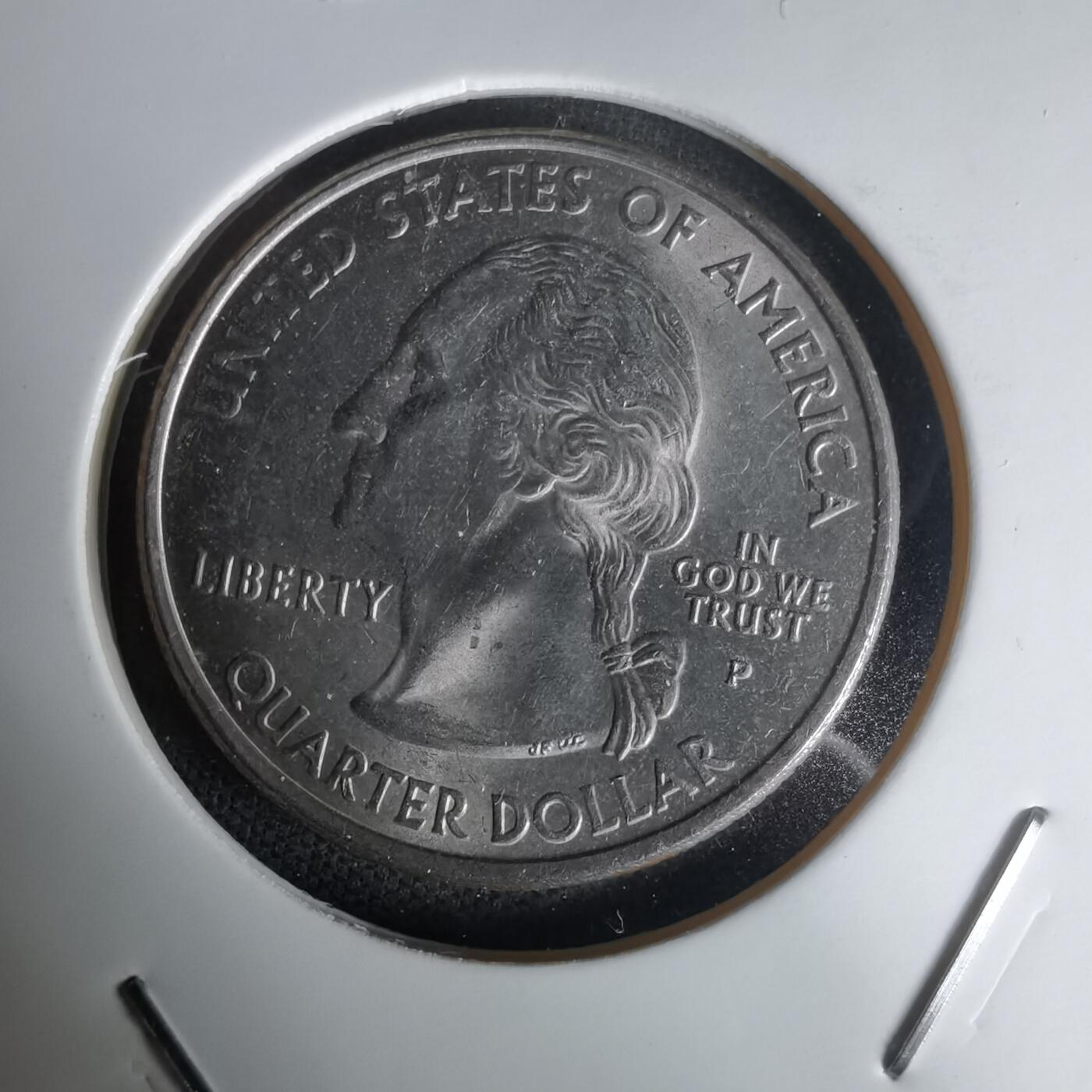 沼泽如烟--第1023场 美国2001年25分纪念币