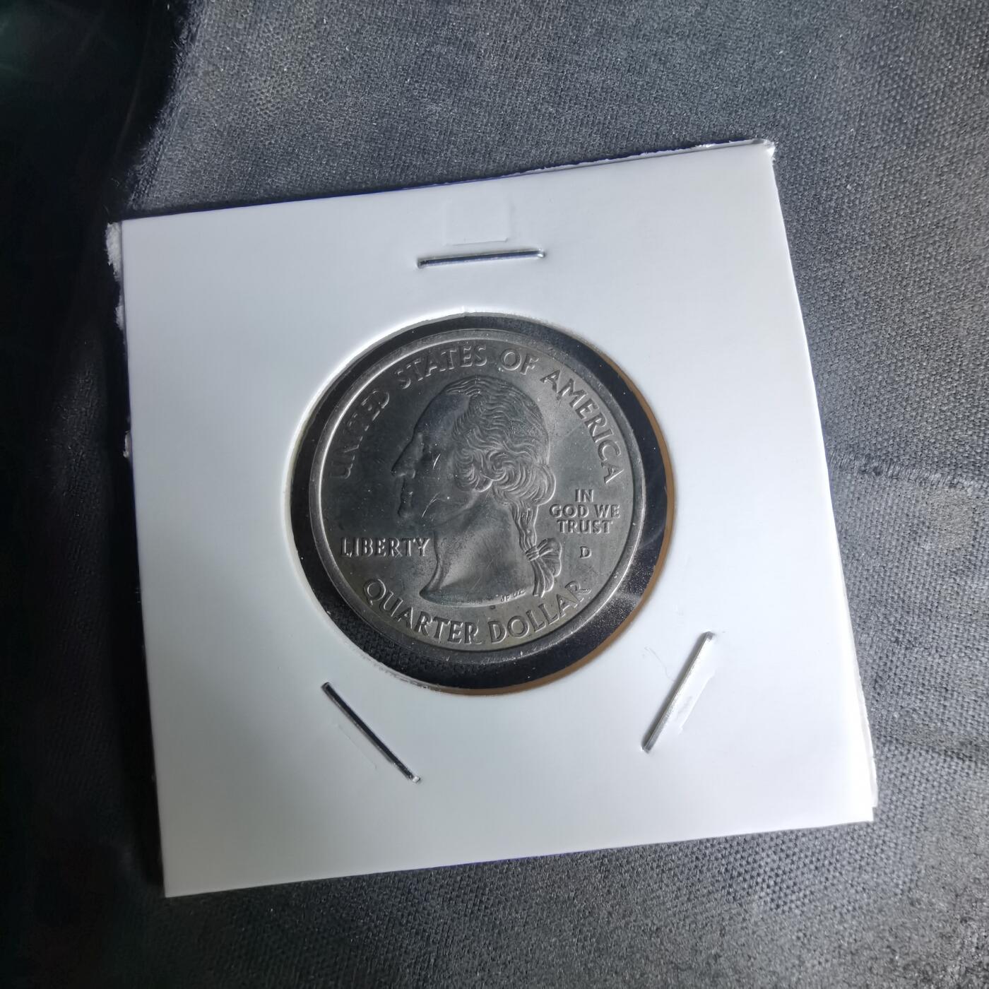 沼泽如烟--第1023场 美国2001年25分纪念币