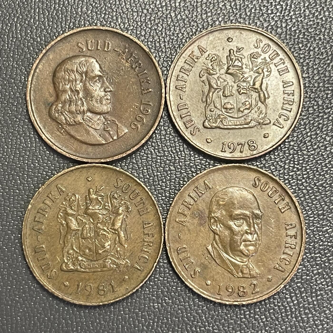 回流0315 南非1966、1978、1981、1982不同版本一分 织布鸟