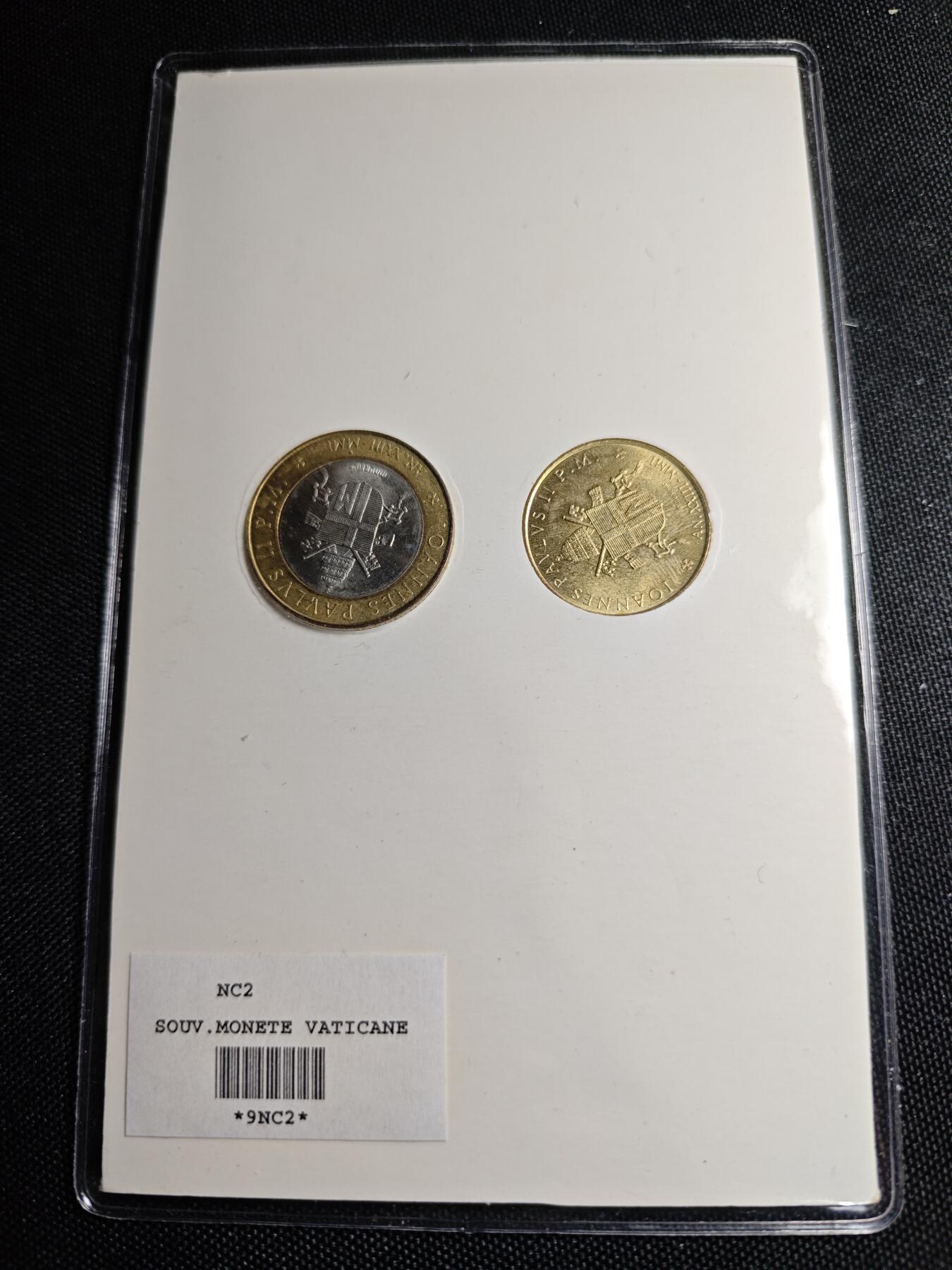 KK钱币收藏小铺   套币专场 2月预留时间 周末发货  梵蒂冈卡册 含1000里拉双色币