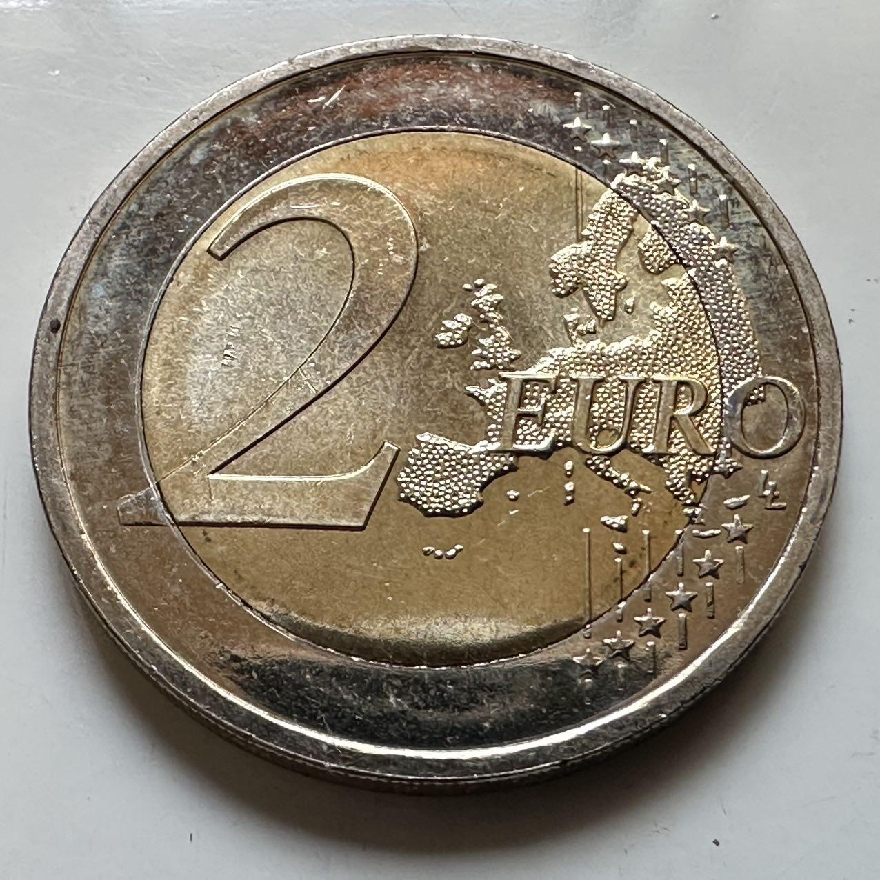 🌹外币初藏🌹🐯2026年第29场   欧元纪念币 接代拍 德国 2019年 柏林墙倒塌30周年 2欧元双色纪念币