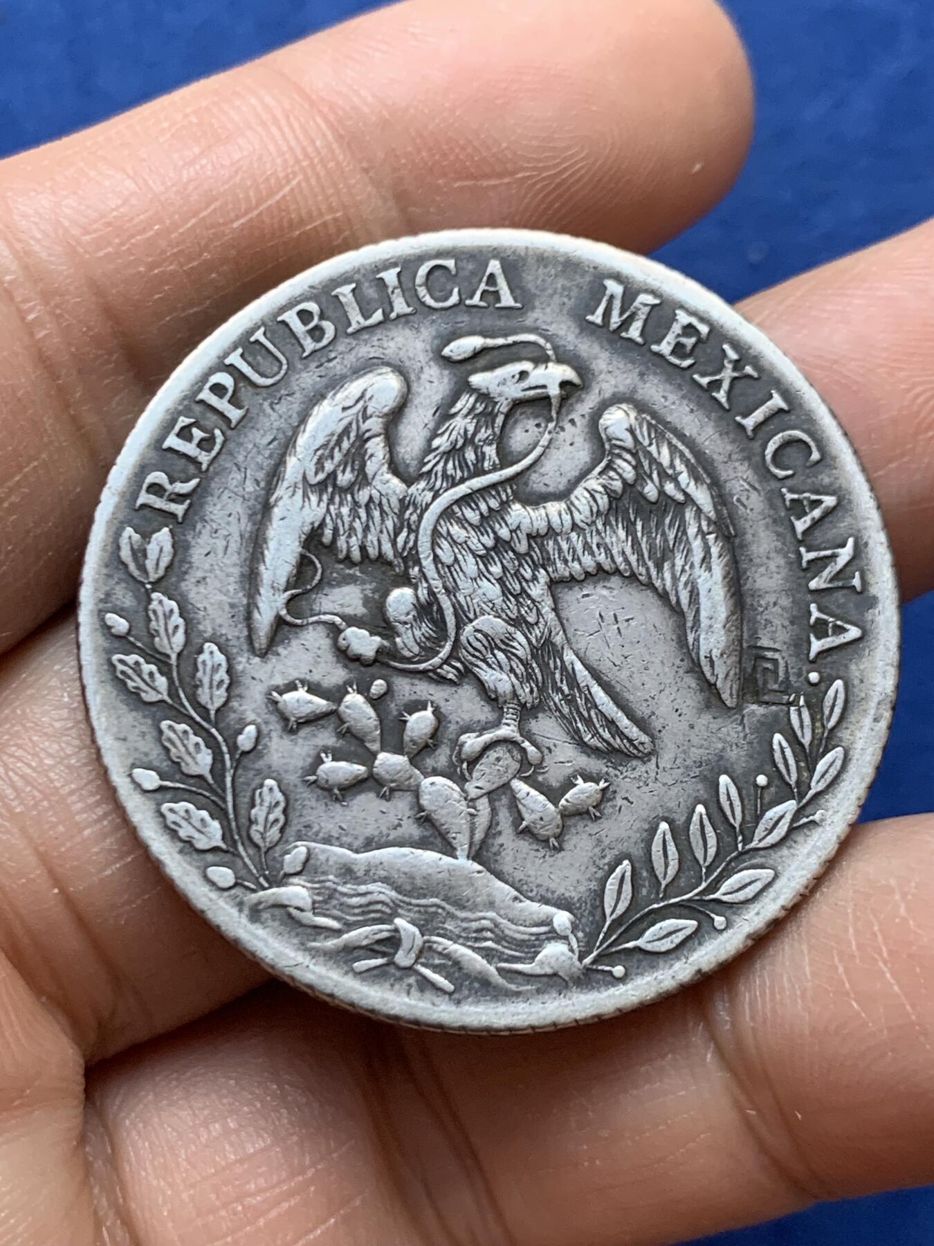 《竞宝斋》第470场 周日，周一，周二 3场连拍 （全场包邮）欢迎送拍 墨西哥 1895年 鹰洋 比索银币