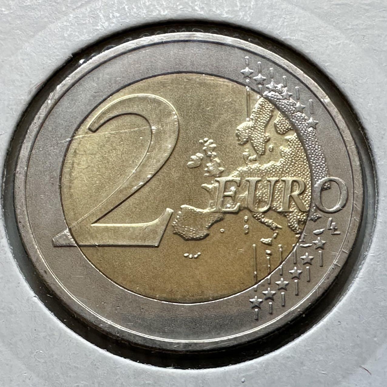 🌹外币初藏🌹🐯2026年第29场   欧元纪念币 接代拍 希腊 2011年 雅典特奥会 2欧元双色纪念币
