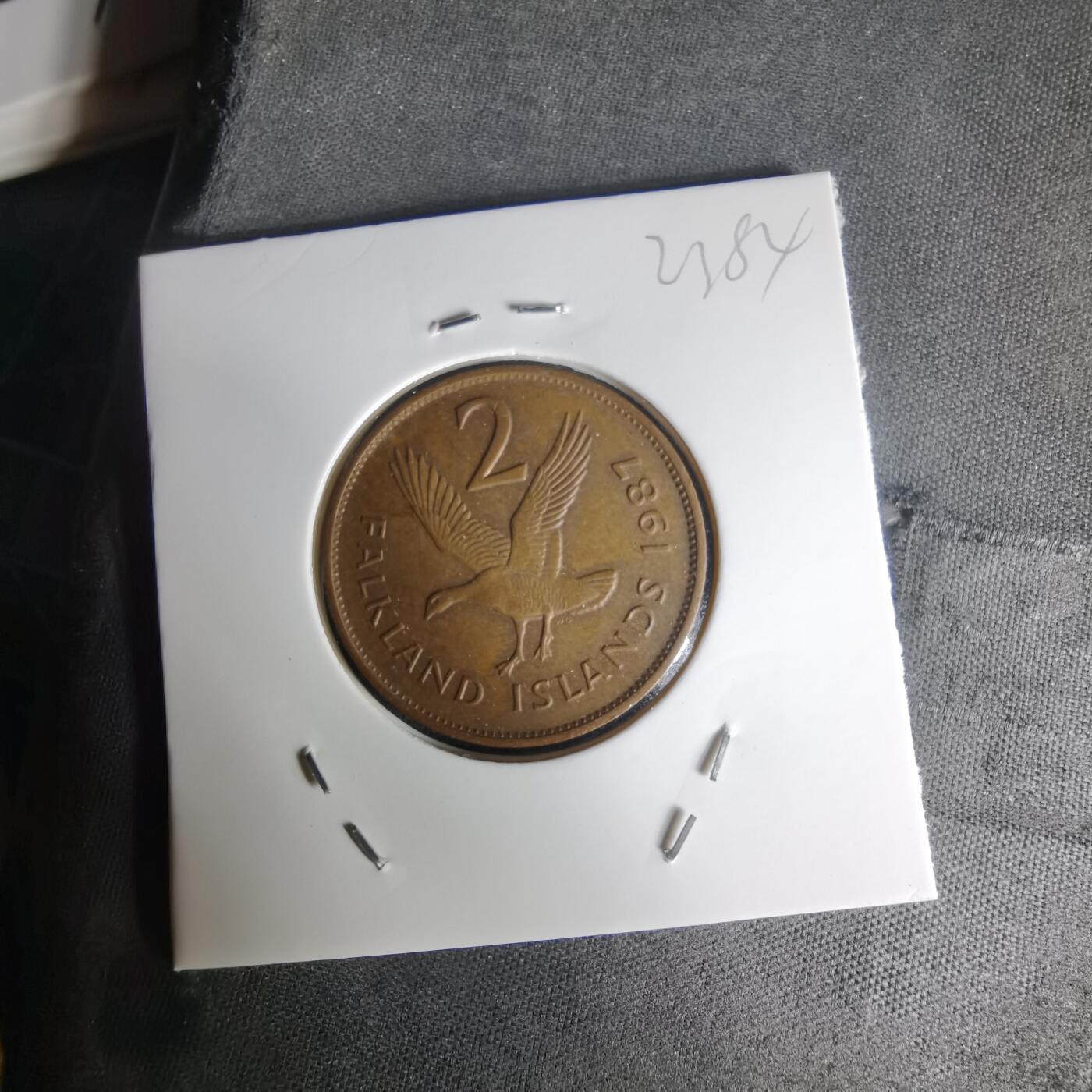 沼泽如烟--第1023场 福克兰1987年2便士