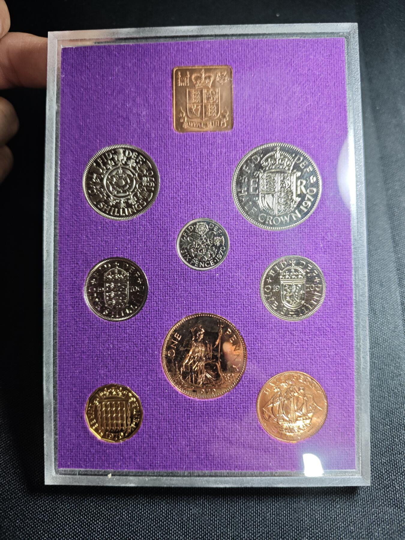 KK钱币收藏小铺   套币专场 2月预留时间 周末发货  1970英国大小面值清年一套 精制套币